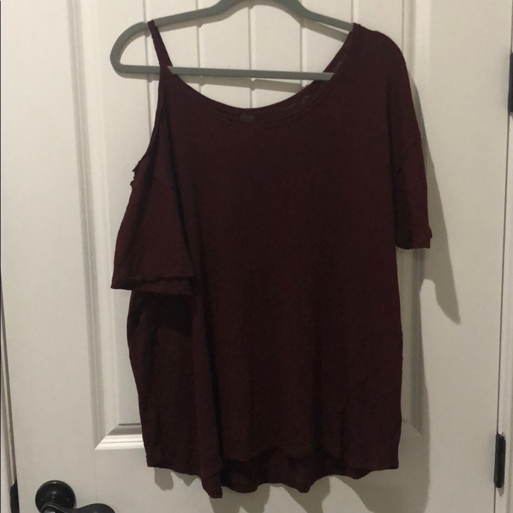 Free People Open Shoulder Tee